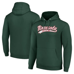 Minnesota Wild Starter Tailsweep Fleece Tri-Blend Pullover Hoodie - Green | US 200652754