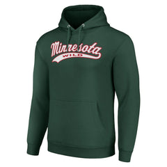 Minnesota Wild Starter Tailsweep Fleece Tri-Blend Pullover Hoodie - Green | US 200652754