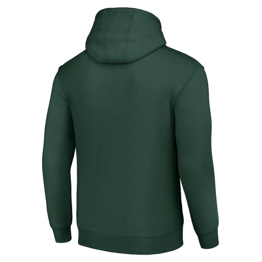 Minnesota Wild Starter Tailsweep Fleece Tri-Blend Pullover Hoodie - Green | US 200652754