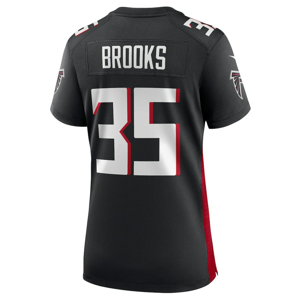 Natrone Brooks Atlanta Falcons Women's Team Game Jersey - Black Jerseys