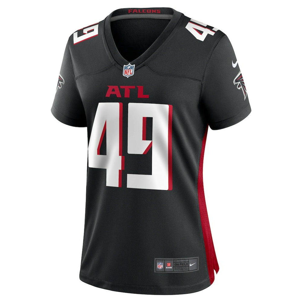 Liam McCullough Atlanta Falcons Women's Team Game Jersey - Black Jerseys