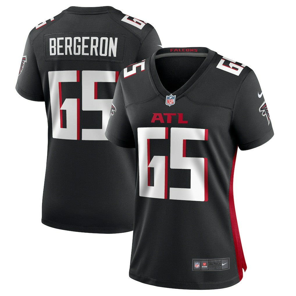 Matthew Bergeron Atlanta Falcons Women's Team Game Jersey - Black Jerseys