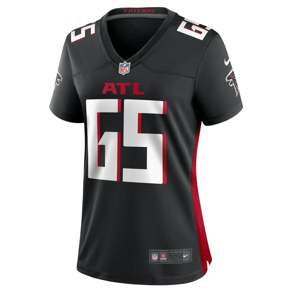 Matthew Bergeron Atlanta Falcons Women's Team Game Jersey - Black Jerseys