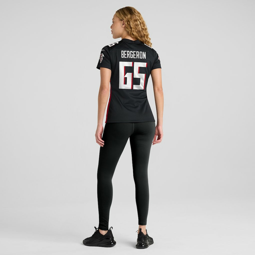 Matthew Bergeron Atlanta Falcons Women's Team Game Jersey - Black Jerseys