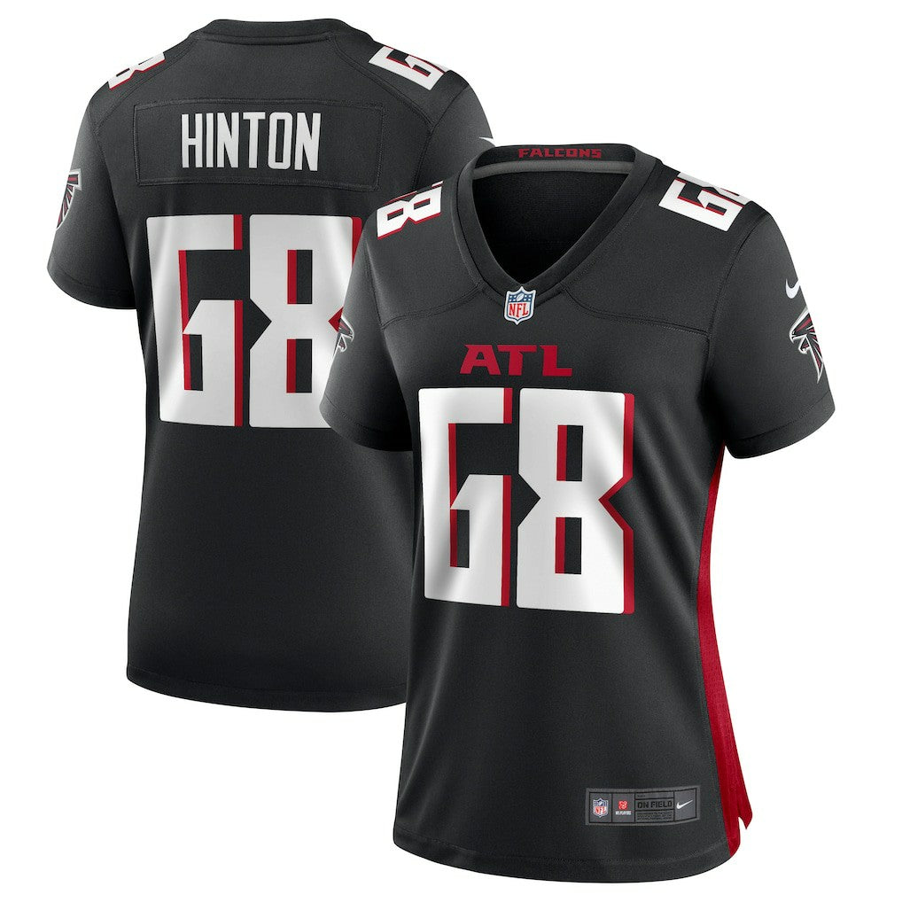 Kyle Hinton Atlanta Falcons Women's Team Game Jersey - Black Jerseys