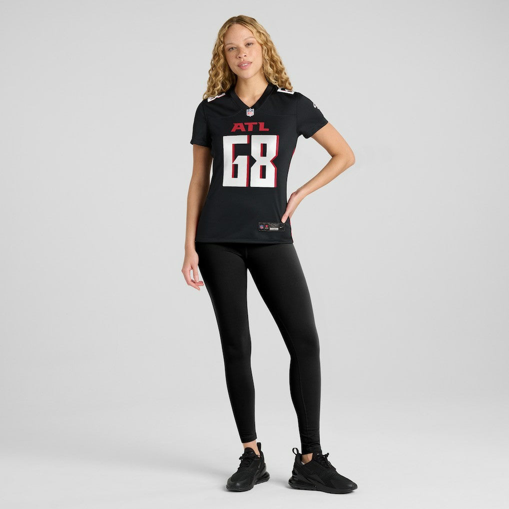Kyle Hinton Atlanta Falcons Women's Team Game Jersey - Black Jerseys