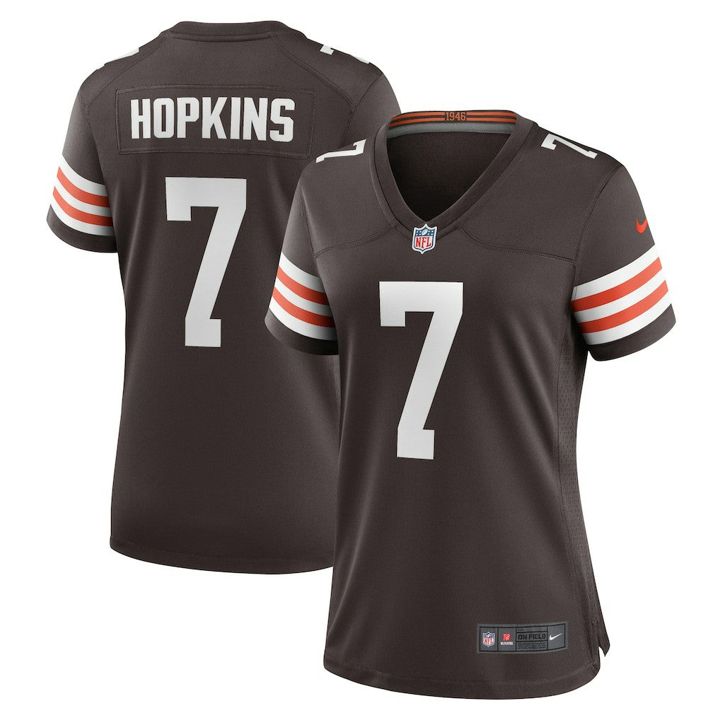 Dustin Hopkins Cleveland Browns Women's Team Game Jersey - Brown Jerseys