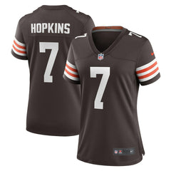 Dustin Hopkins Cleveland Browns Women's Team Game Jersey - Brown Jerseys