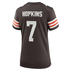Dustin Hopkins Cleveland Browns Women's Team Game Jersey - Brown Jerseys