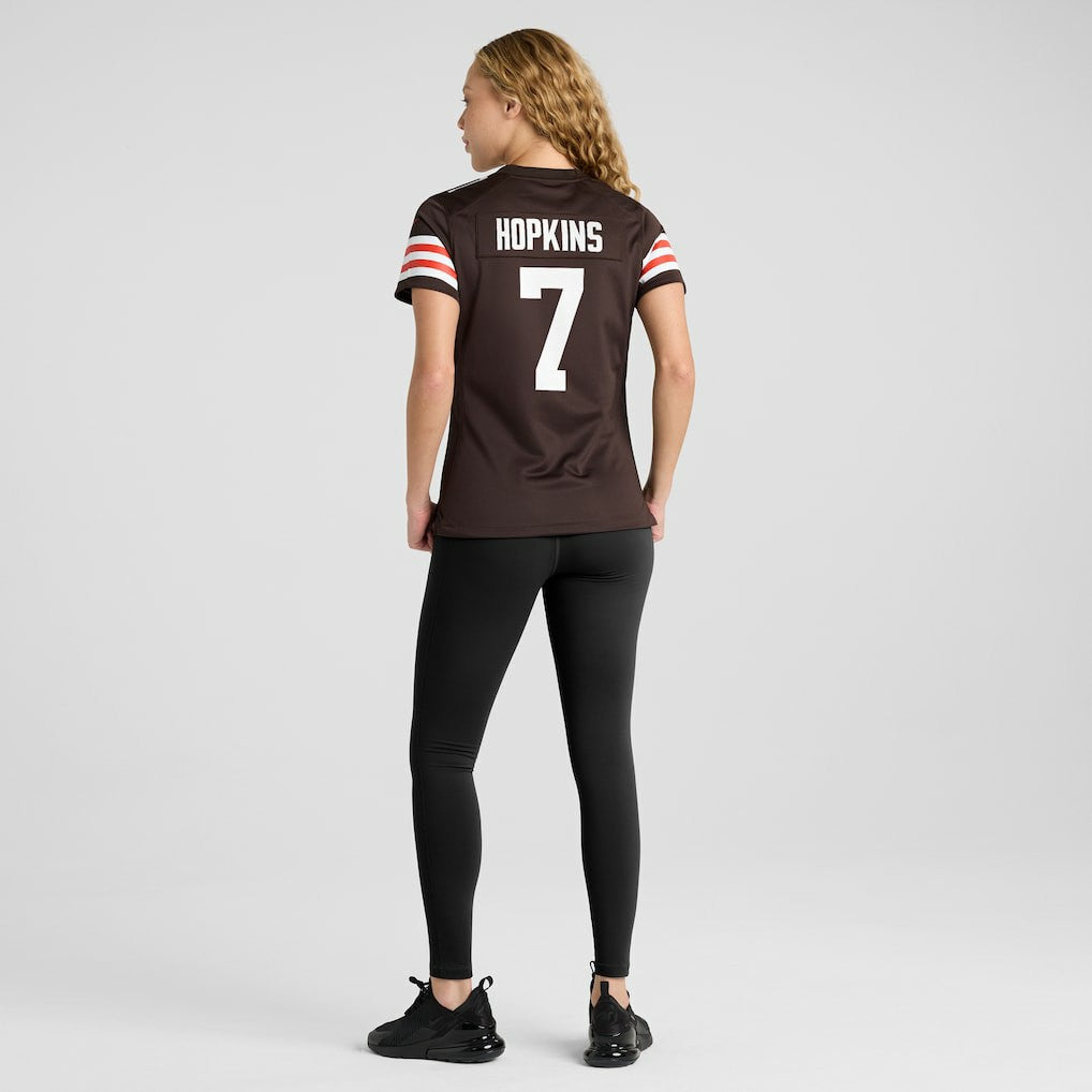 Dustin Hopkins Cleveland Browns Women's Team Game Jersey - Brown Jerseys