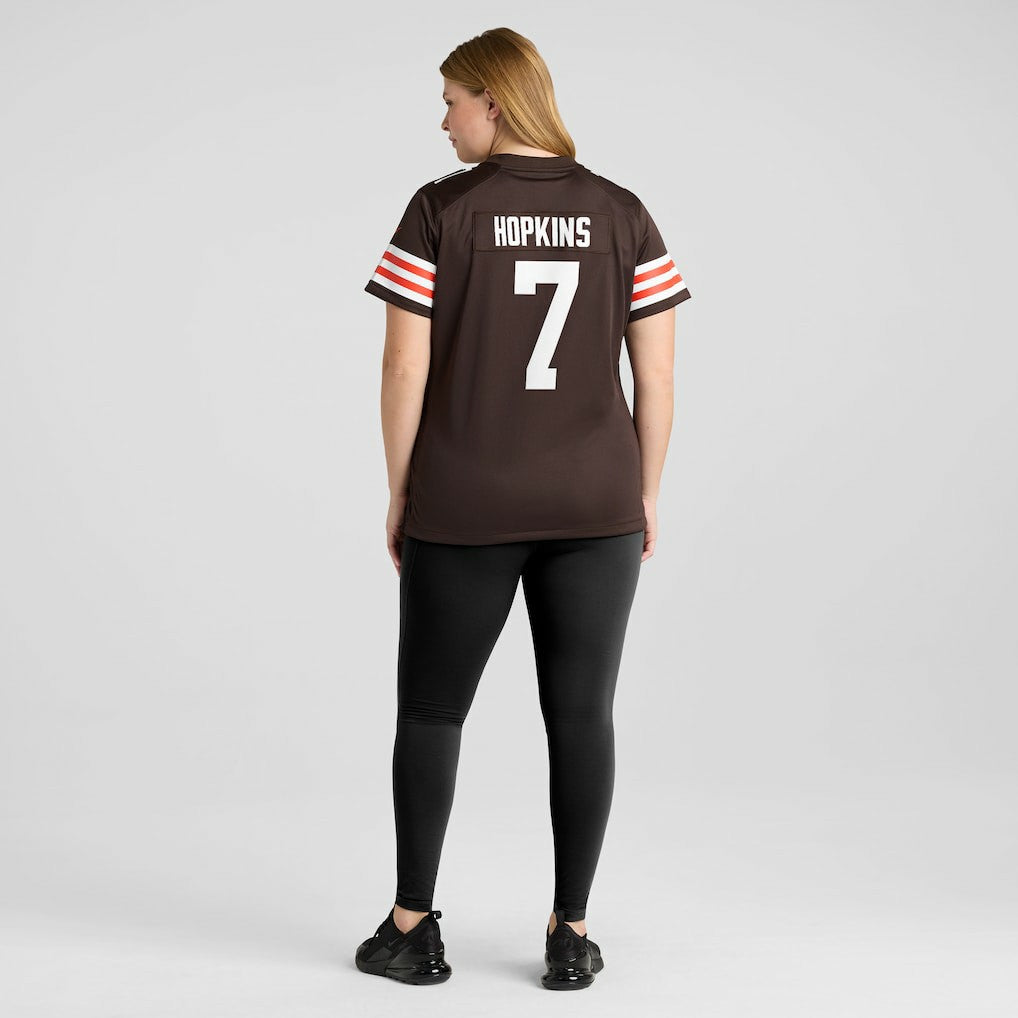 Dustin Hopkins Cleveland Browns Women's Team Game Jersey - Brown Jerseys