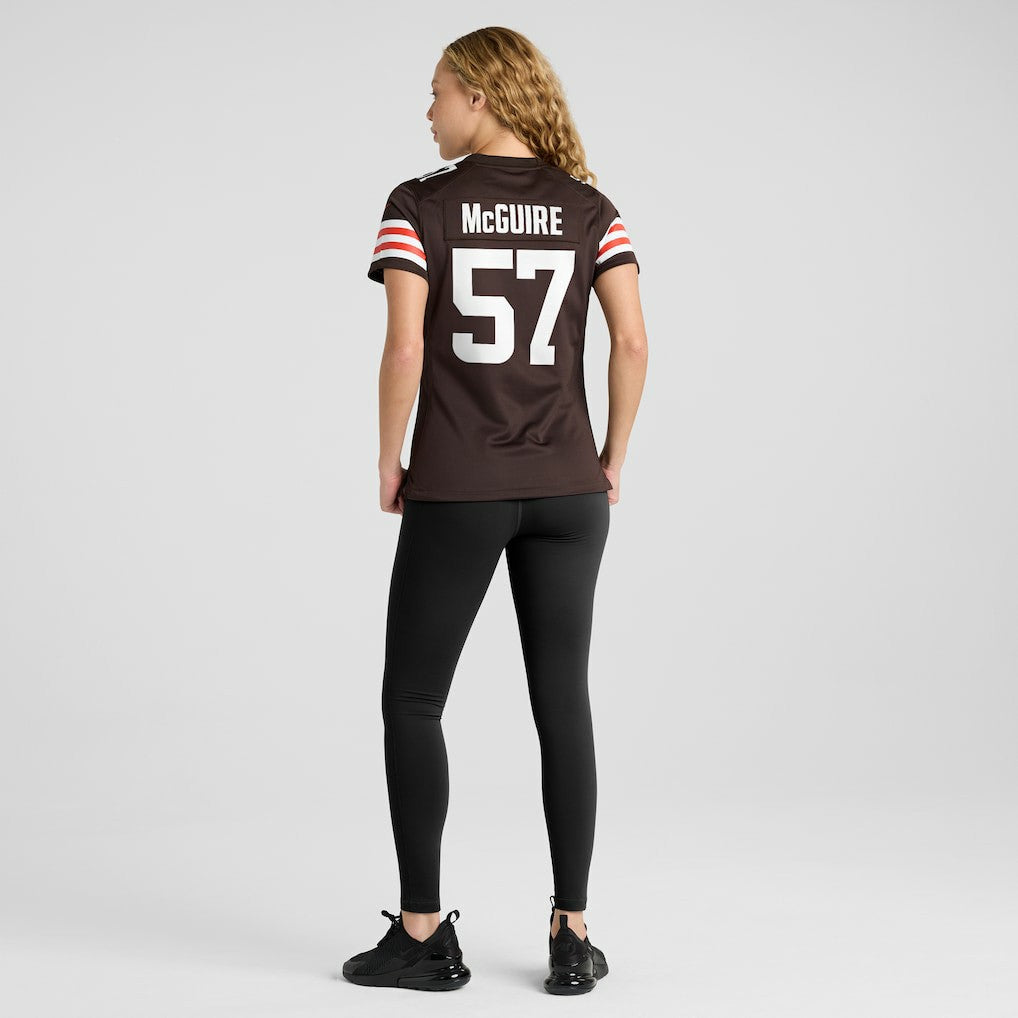 Isaiah McGuire Cleveland Browns Women's Team Game Jersey - Brown Jerseys