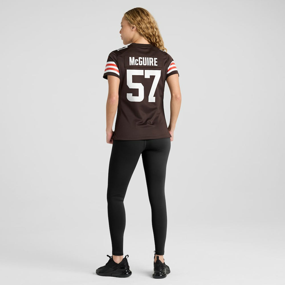 Isaiah McGuire Cleveland Browns Women's Team Game Jersey - Brown Jerseys