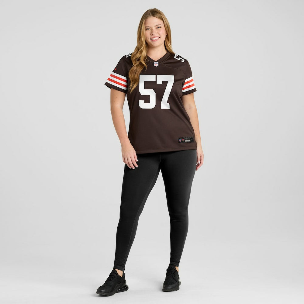 Isaiah McGuire Cleveland Browns Women's Team Game Jersey - Brown Jerseys