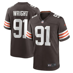 Alex Wright Cleveland Browns Team Game Jersey - Brown Jerseys
