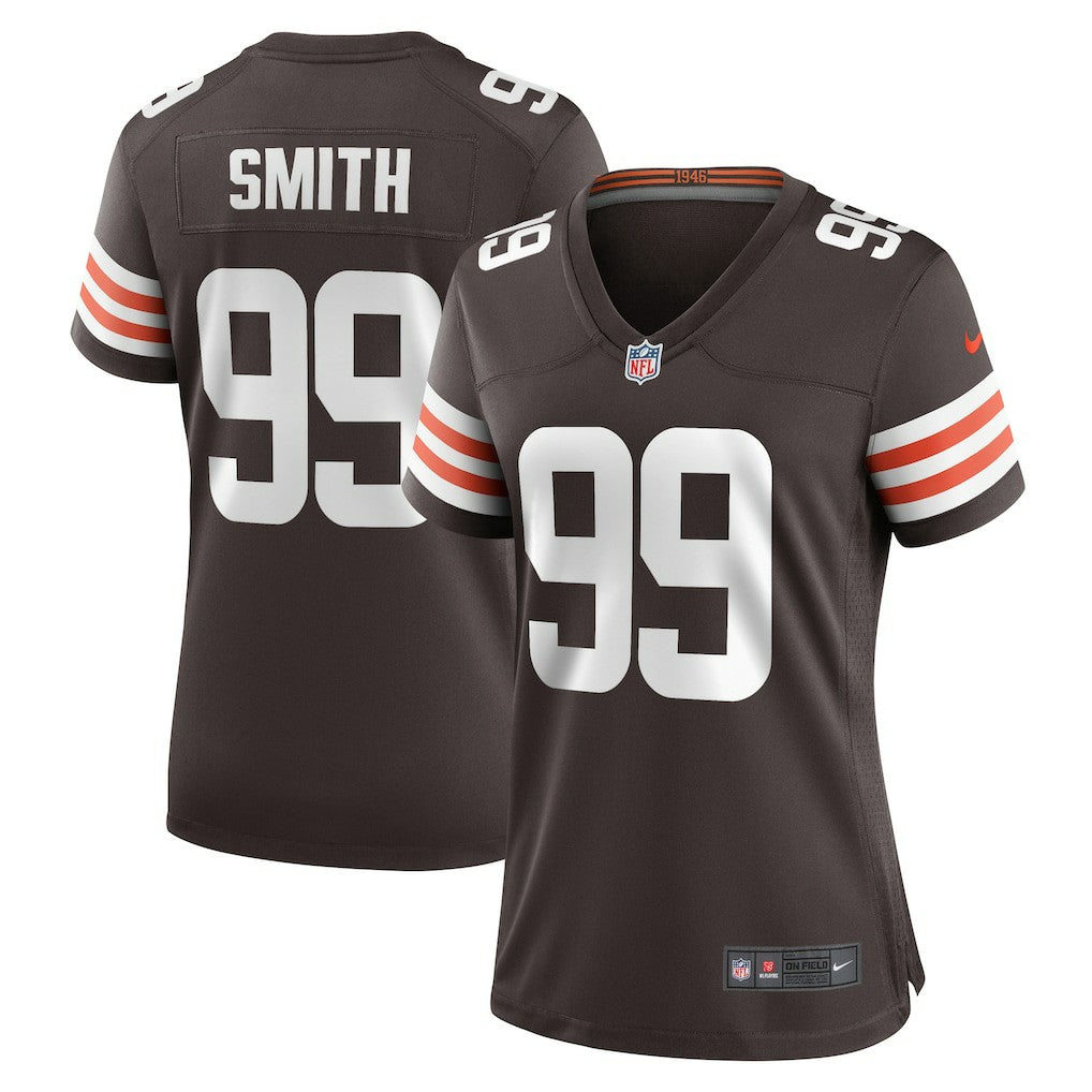 Za'Darius Smith Cleveland Browns Women's Team Game Jersey - Brown Jerseys