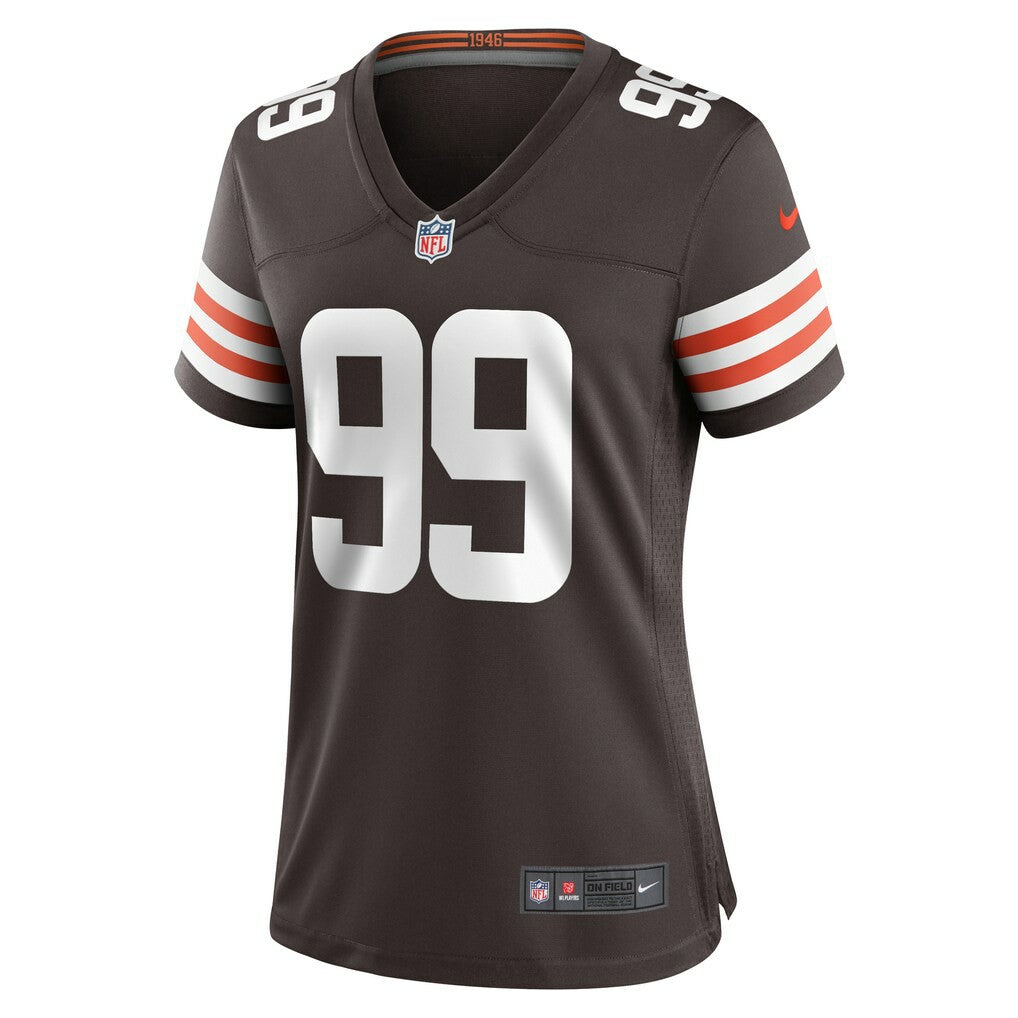 Za'Darius Smith Cleveland Browns Women's Team Game Jersey - Brown Jerseys