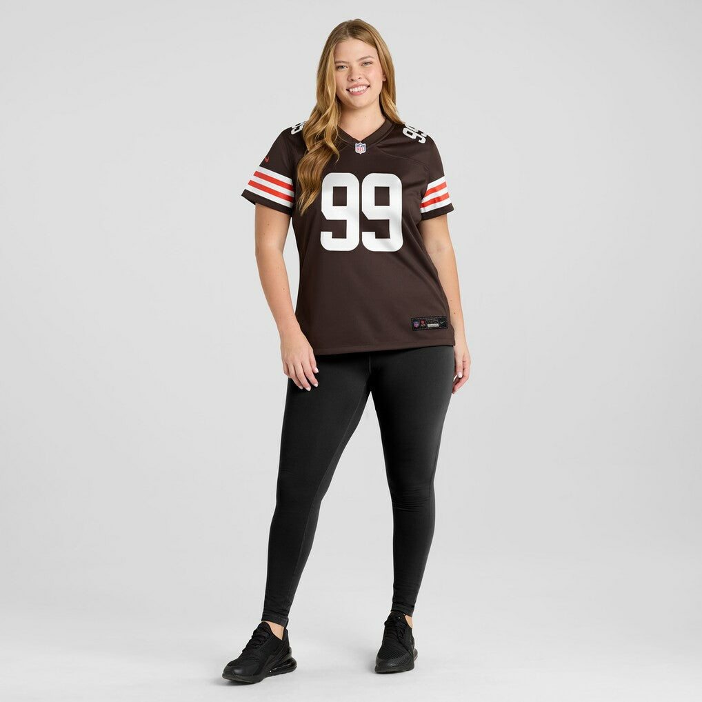 Za'Darius Smith Cleveland Browns Women's Team Game Jersey - Brown Jerseys