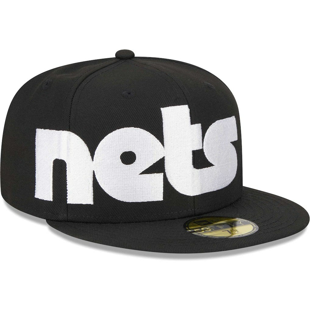 Brooklyn Nets Checkerboard UV 59FIFTY Fitted Hat Black - New Era