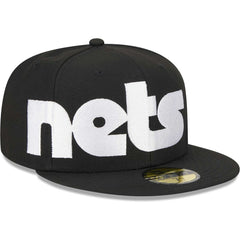 Brooklyn Nets Checkerboard UV 59FIFTY Fitted Hat Black - New Era