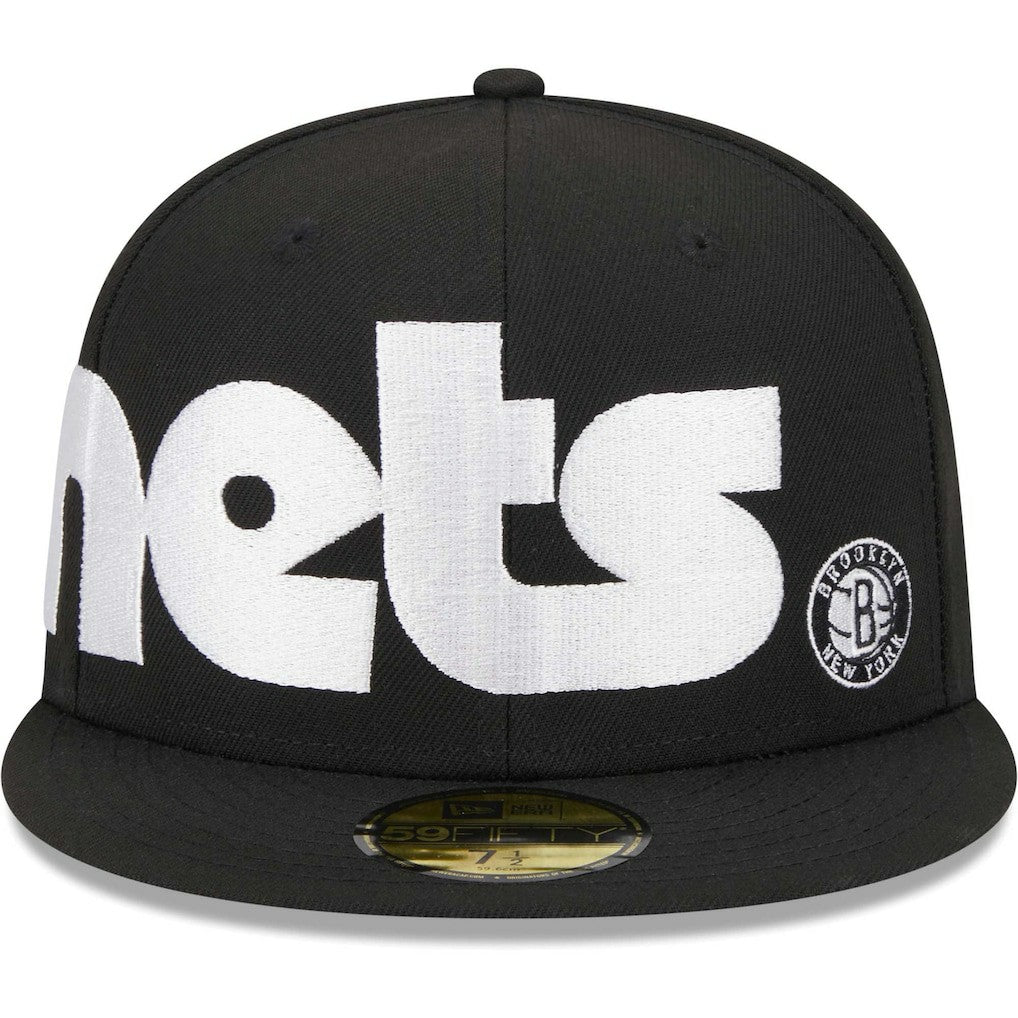 Brooklyn Nets Checkerboard UV 59FIFTY Fitted Hat Black - New Era