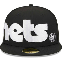 Brooklyn Nets Checkerboard UV 59FIFTY Fitted Hat Black - New Era