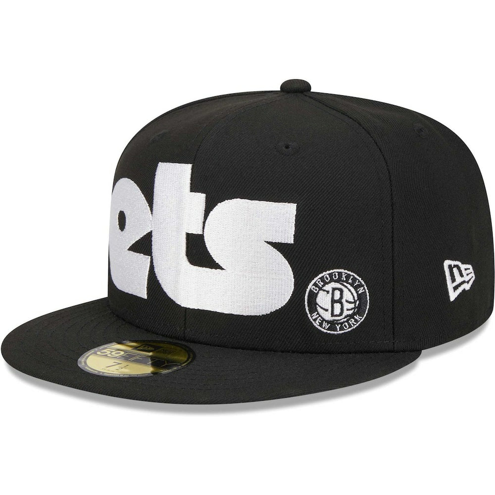 Brooklyn Nets Checkerboard UV 59FIFTY Fitted Hat Black - New Era