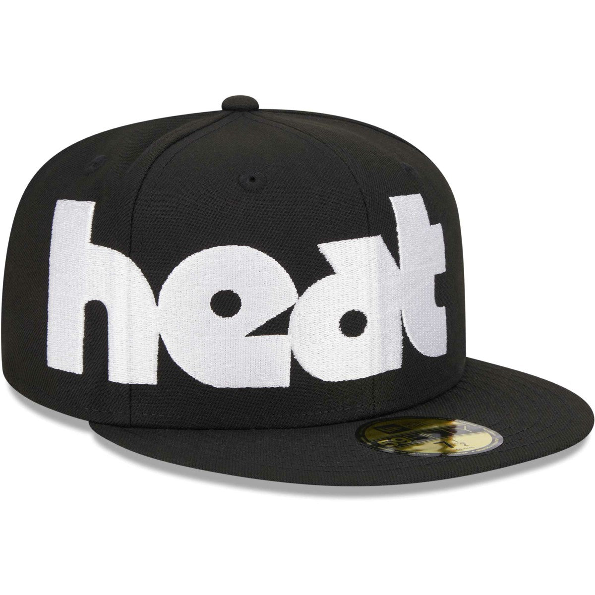 Miami Heat Checkerboard UV 59FIFTY Fitted Hat Black - New Era