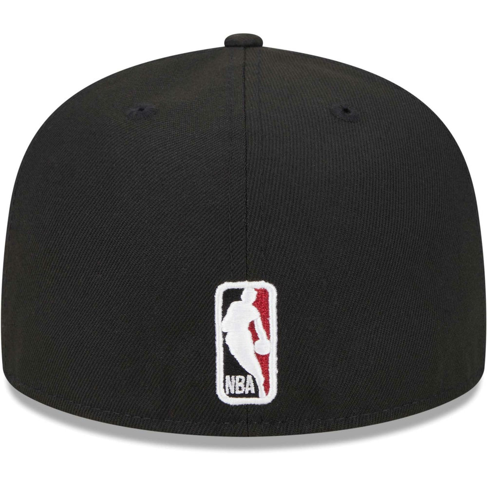 Miami Heat Checkerboard UV 59FIFTY Fitted Hat Black - New Era
