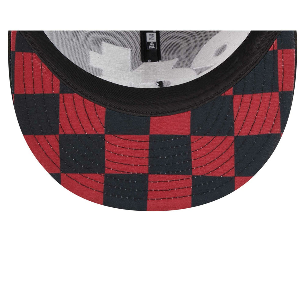 Miami Heat Checkerboard UV 59FIFTY Fitted Hat Black - New Era