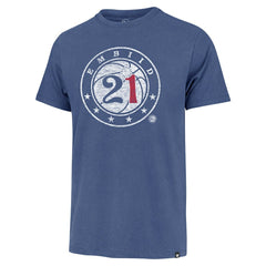 Joel Embiid Philadelphia 76ers '47 Player Logo Vintage T-Shirt Royal - 47 brand outlet