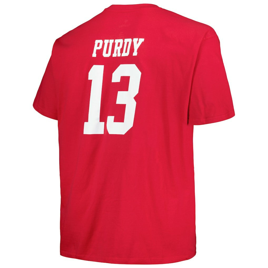 Brock Purdy San Francisco 49ers Big & Tall Player Name & Number T-Shirt - Scarlet T-shirts