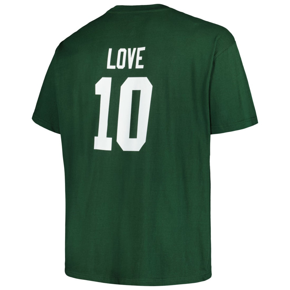 Jordan Love Green Bay Packers Big & Tall Player Name & Number T-Shirt - Green T-shirts