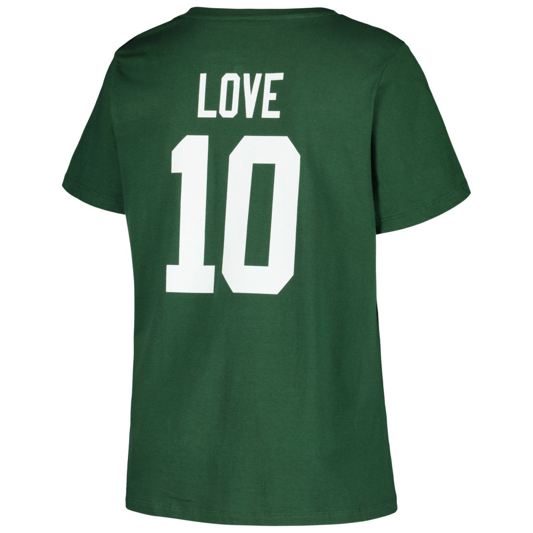 Jordan Love Green Bay Packers Women's Plus Size Name & Number V-Neck T-Shirt - Green T-shirts