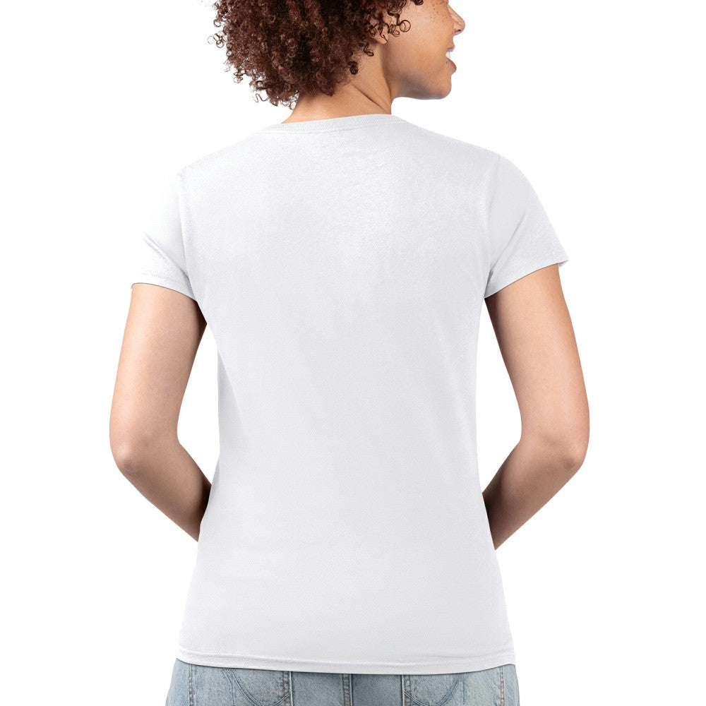 Cincinnati Reds G-III 4Her by Carl Banks Women's Super-Slim Fit Lightweight City Graphic V-Neck T-Shirt - White T-shirts