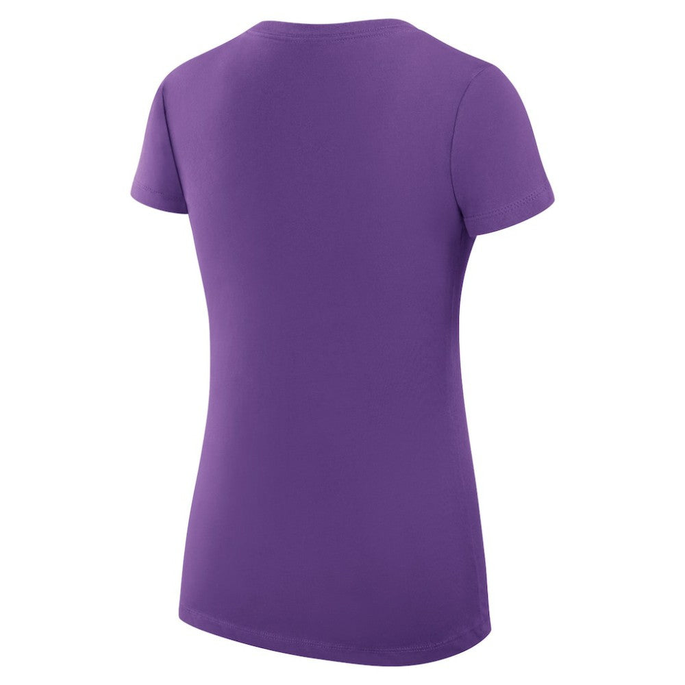 Colorado Rockies G-III 4Her by Carl Banks Women's Super-Slim Fit Lightweight City Graphic V-Neck T-Shirt - Purple T-shirts