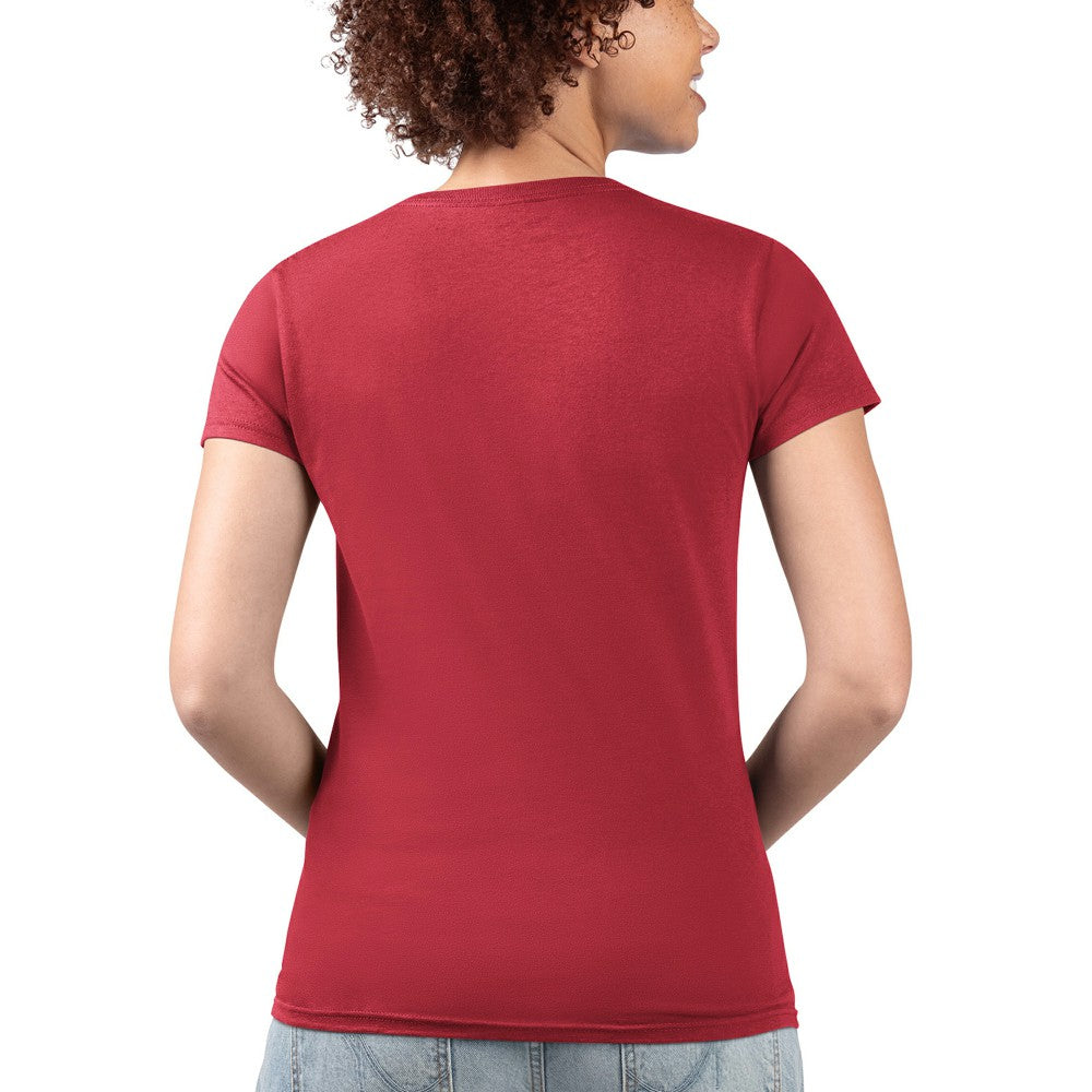 Minnesota Twins G-III 4Her by Carl Banks Women's Super-Slim Fit Lightweight City Graphic V-Neck T-Shirt - Red T-shirts