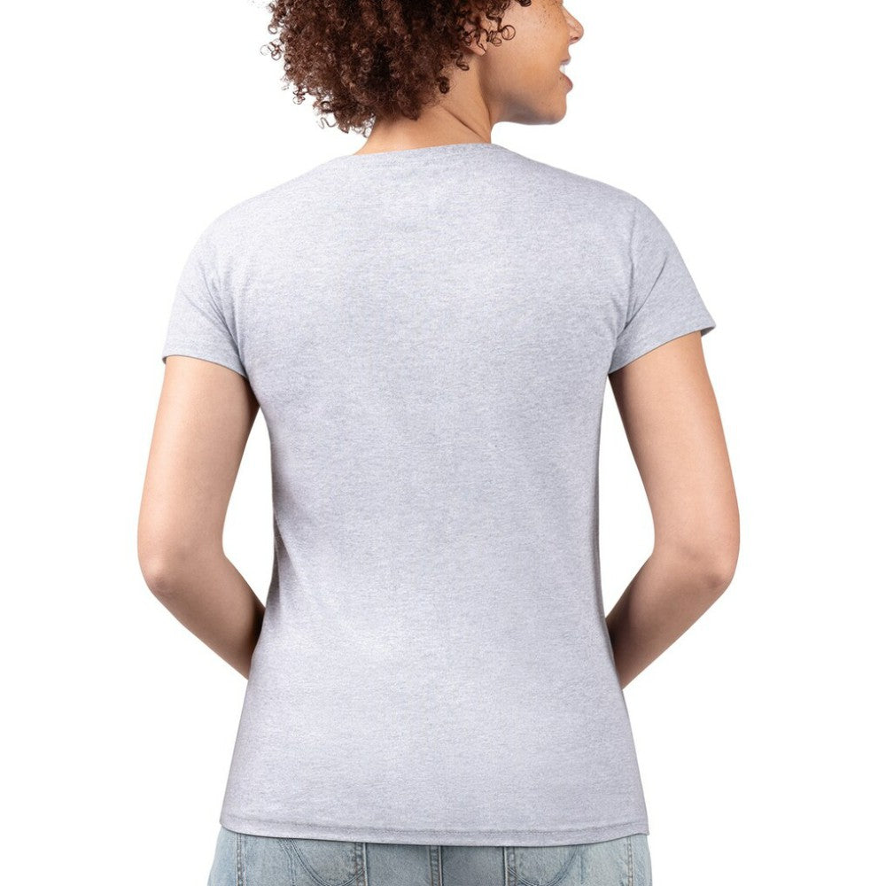 Seattle Mariners G-III 4Her by Carl Banks Women's Super-Slim Fit Lightweight City Graphic V-Neck T-Shirt - Heather Gray T-shirts