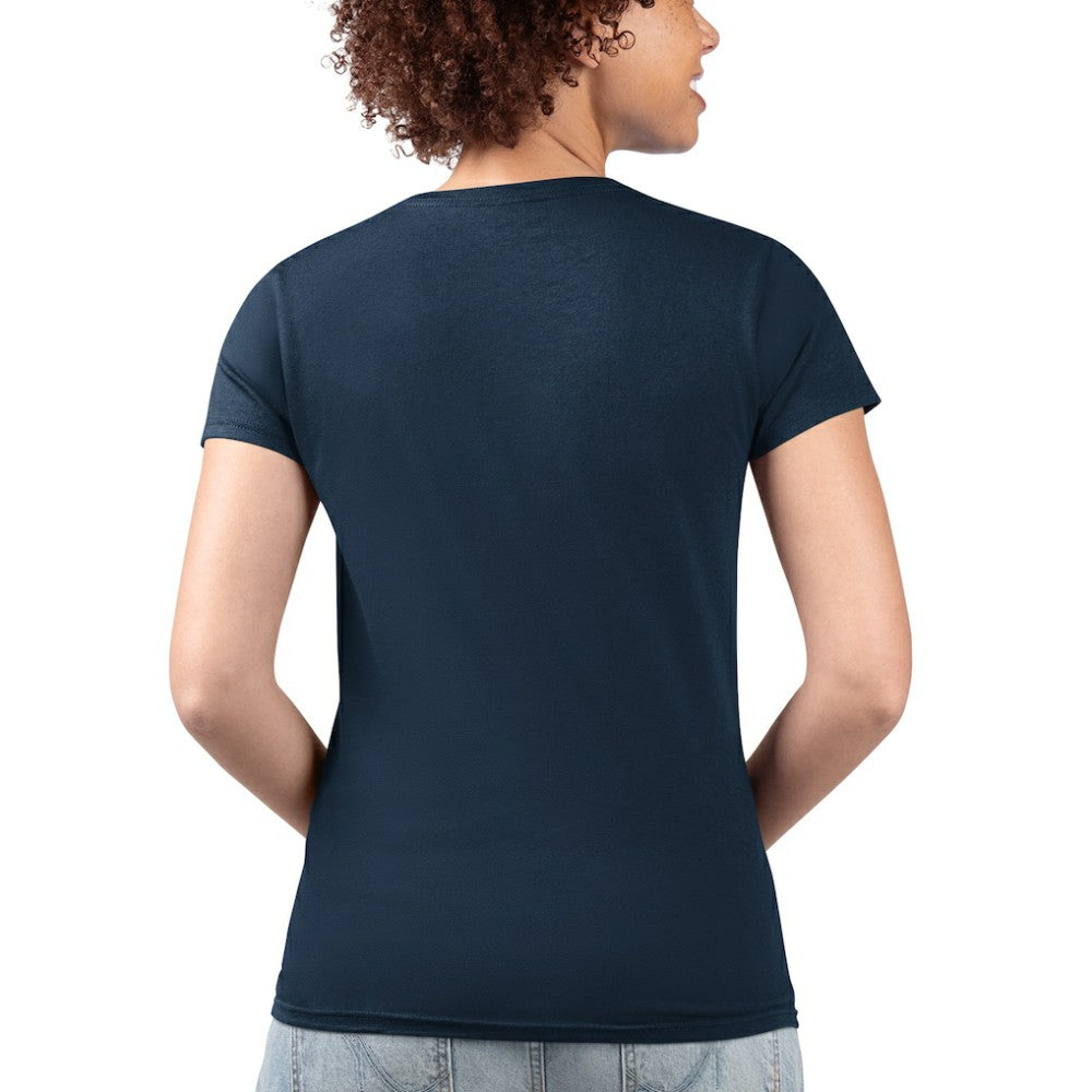 St. Louis Cardinals G-III 4Her by Carl Banks Women's Super-Slim Fit Lightweight City Graphic V-Neck T-Shirt - Navy T-shirts