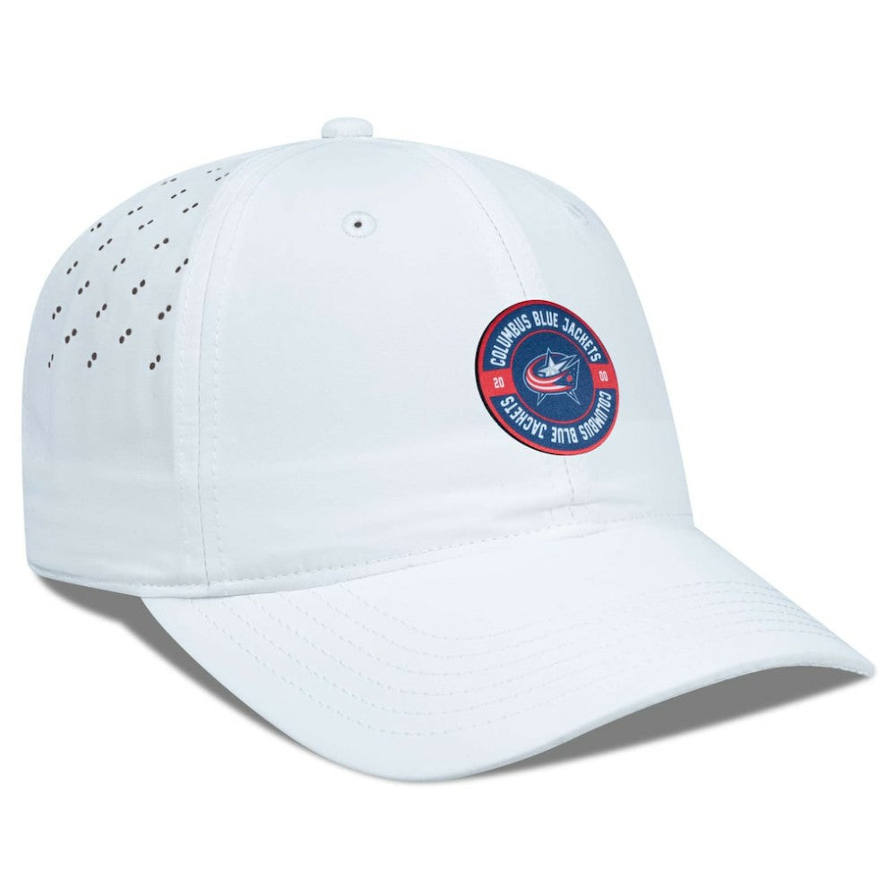 Columbus Blue Jackets Levelwear Women's Haven Adjustable Hat - White | US 200656328