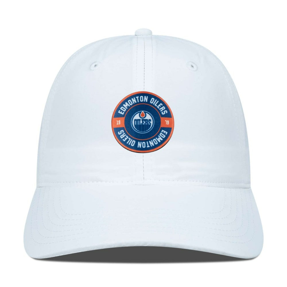 Edmonton Oilers Levelwear Women's Haven Adjustable Hat - White | US 200656340