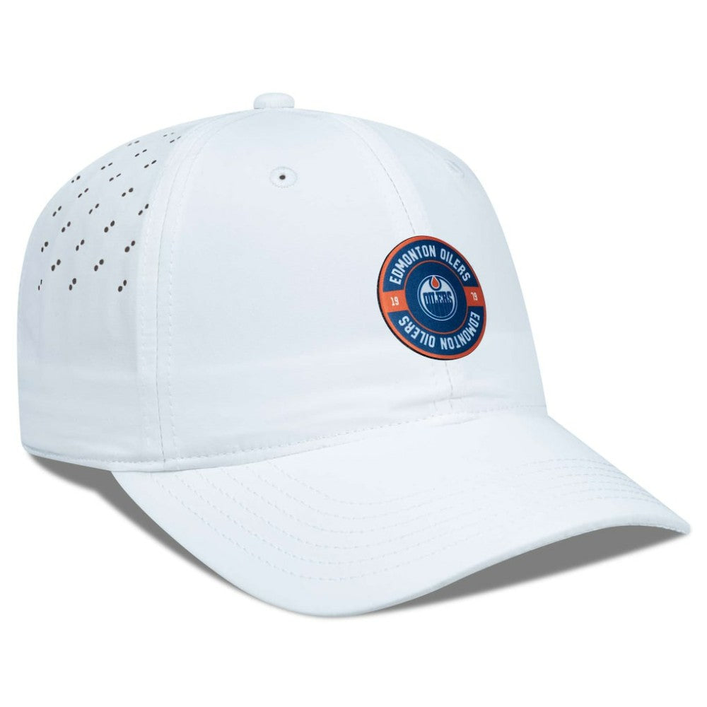 Edmonton Oilers Levelwear Women's Haven Adjustable Hat - White | US 200656340