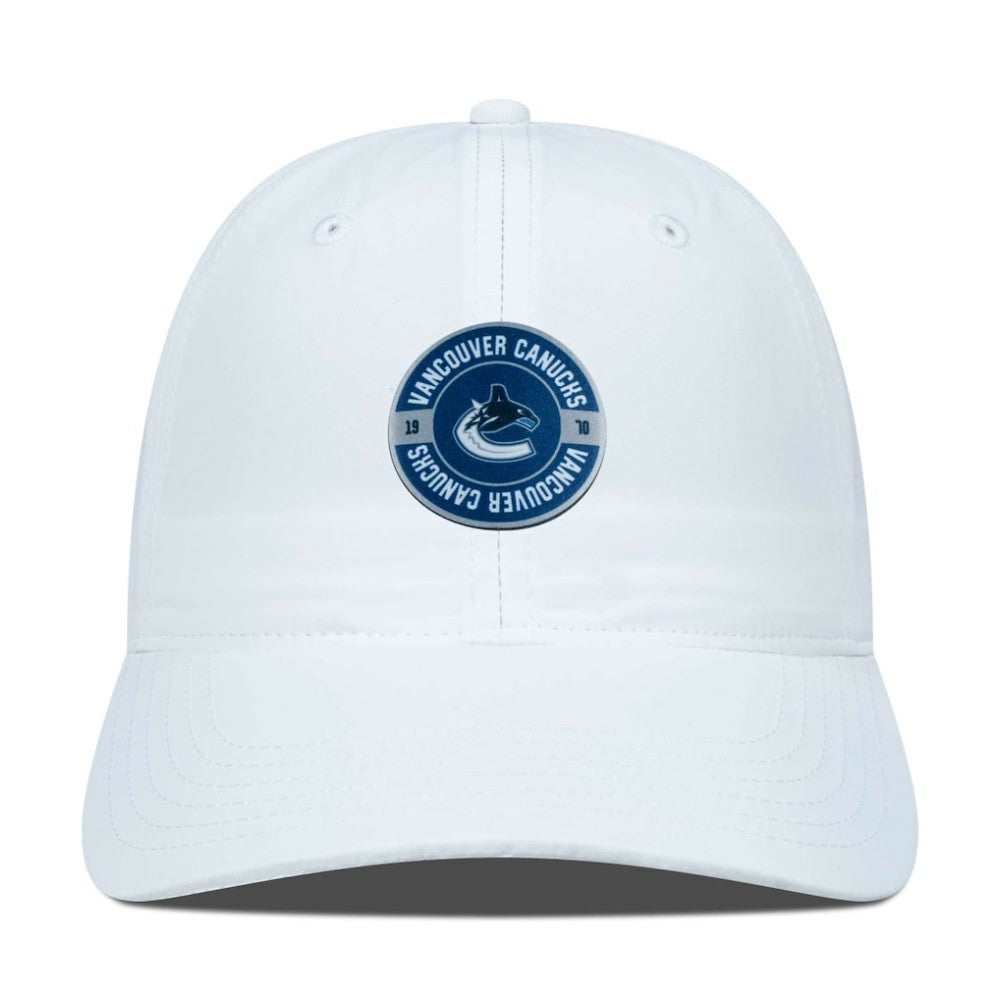 Vancouver Canucks Levelwear Women's Haven Adjustable Hat - White | US 200656378