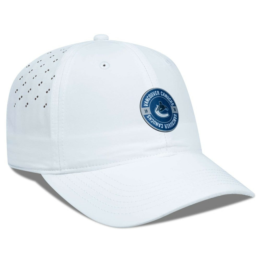 Vancouver Canucks Levelwear Women's Haven Adjustable Hat - White | US 200656378