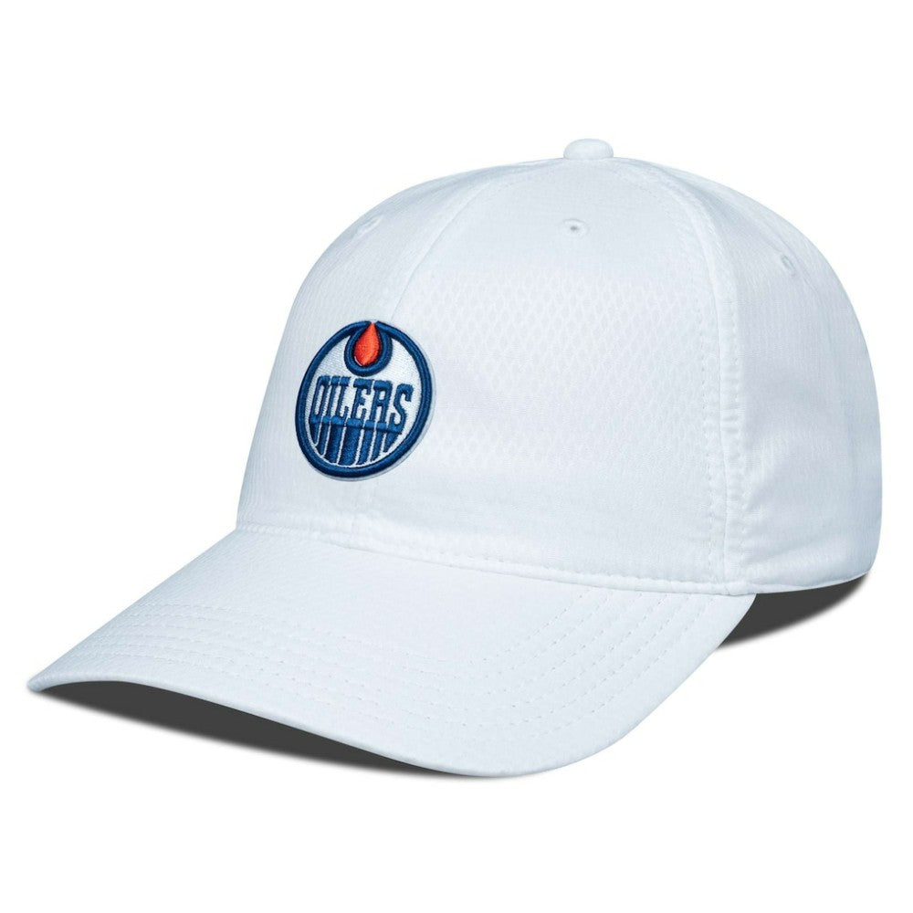 Edmonton Oilers Levelwear Matrix Adjustable Hat - White | US 200656428