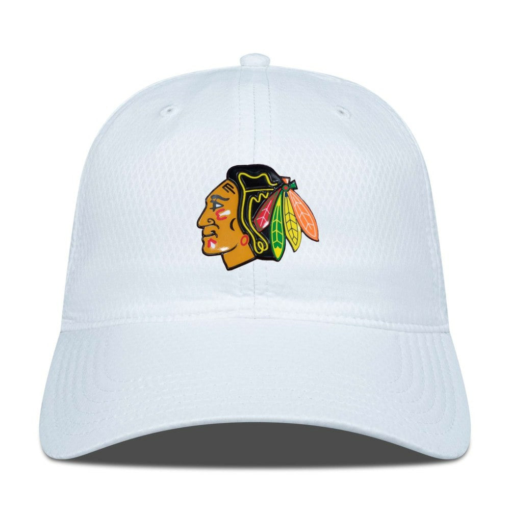 Chicago Blackhawks Levelwear Matrix Adjustable Hat - White | US 200656486