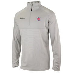 Detroit Pistons Omni-Wick Rockin' It Quarter-Zip Pullover Top Heather Gray - Columbia