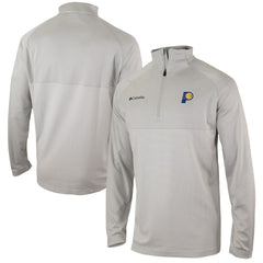 Indiana Pacers Omni-Wick Rockin' It Quarter-Zip Pullover Top Heather Gray - Columbia