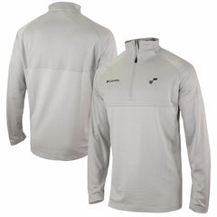 Utah Jazz Omni-Wick Rockin' It Quarter-Zip Pullover Top Heather Gray - Columbia