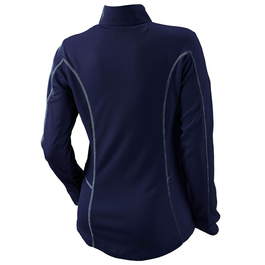 Indiana Pacers Women's Omni-Wick Shotgun Quarter-Zip Pullover Top Navy - Columbia